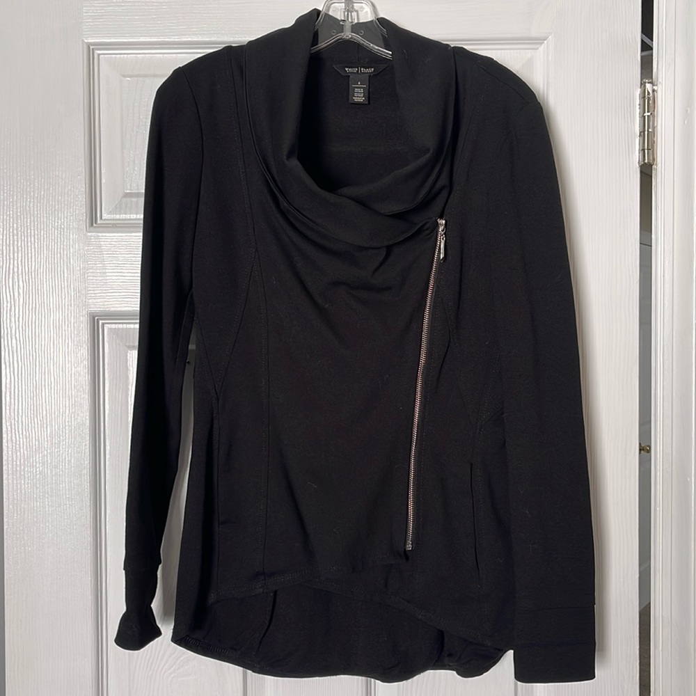 White House Black Market Cowl neck Black Jacket